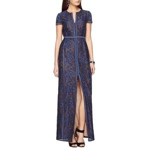 BCBG Max Azria - Cailean Floral Lace Gown in dark blue // Maxi dress